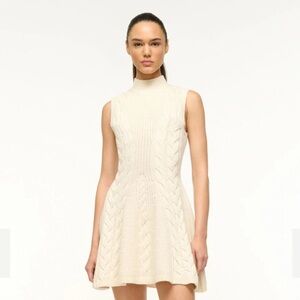 STAUD charade dress ivory
